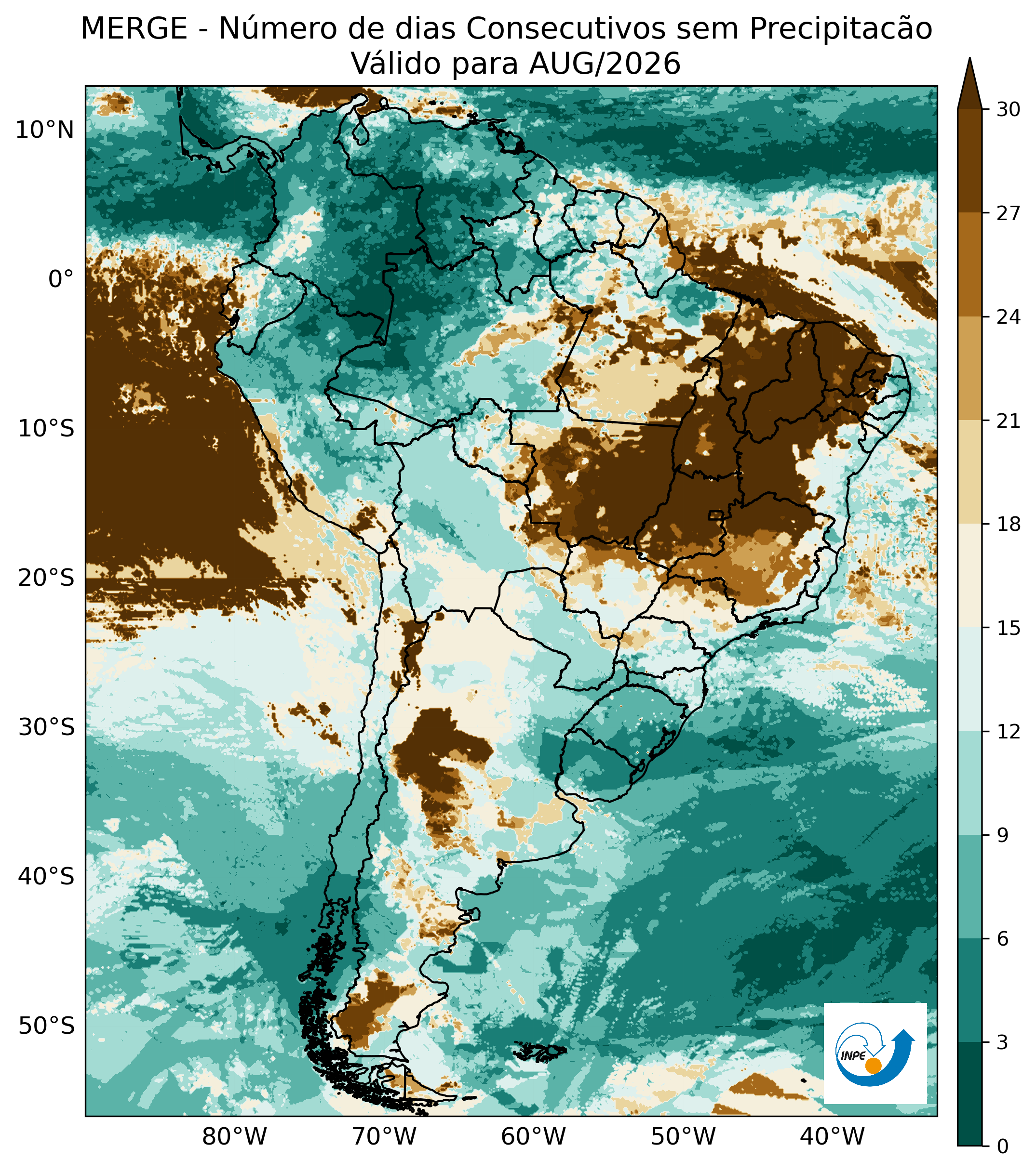 Dias consecutivos sem precipitação