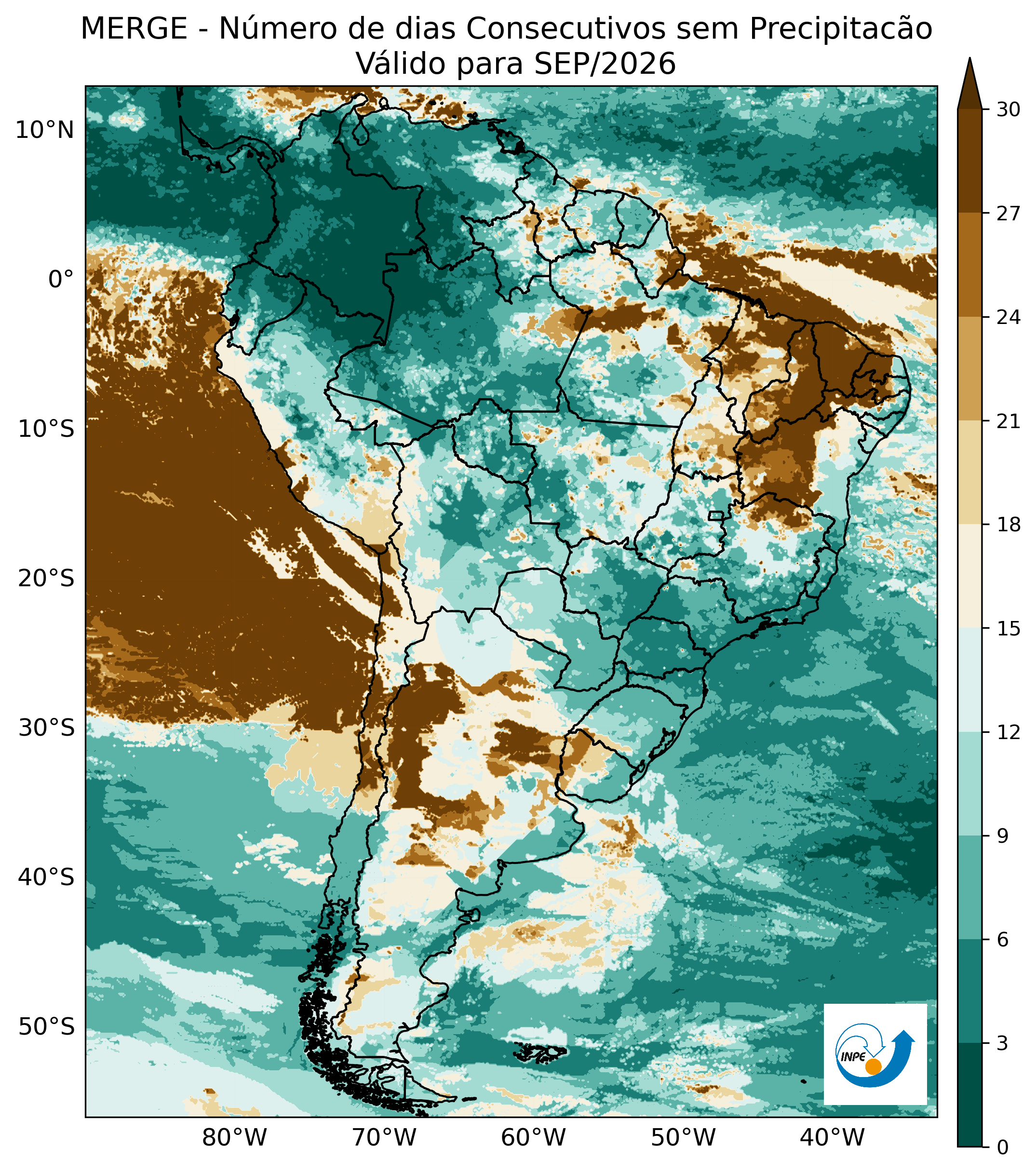 Dias consecutivos sem precipitação