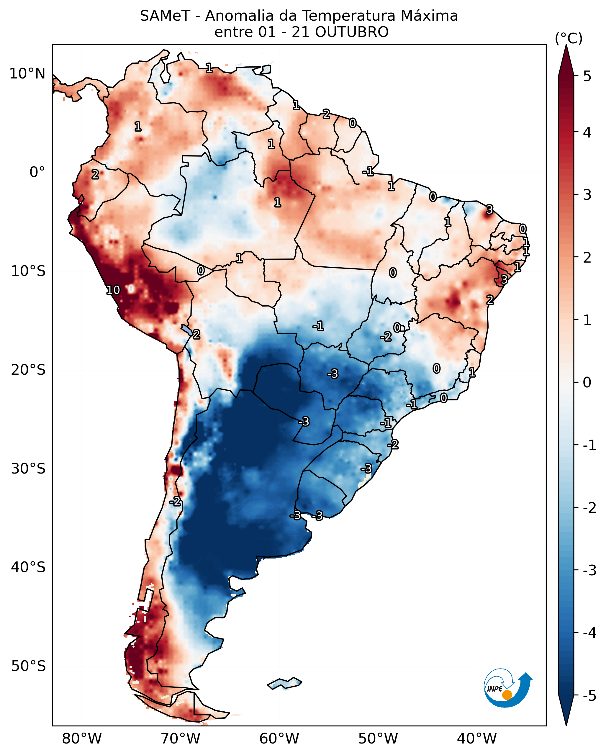 Mapa CPTEC ANOMALIA_TMAX