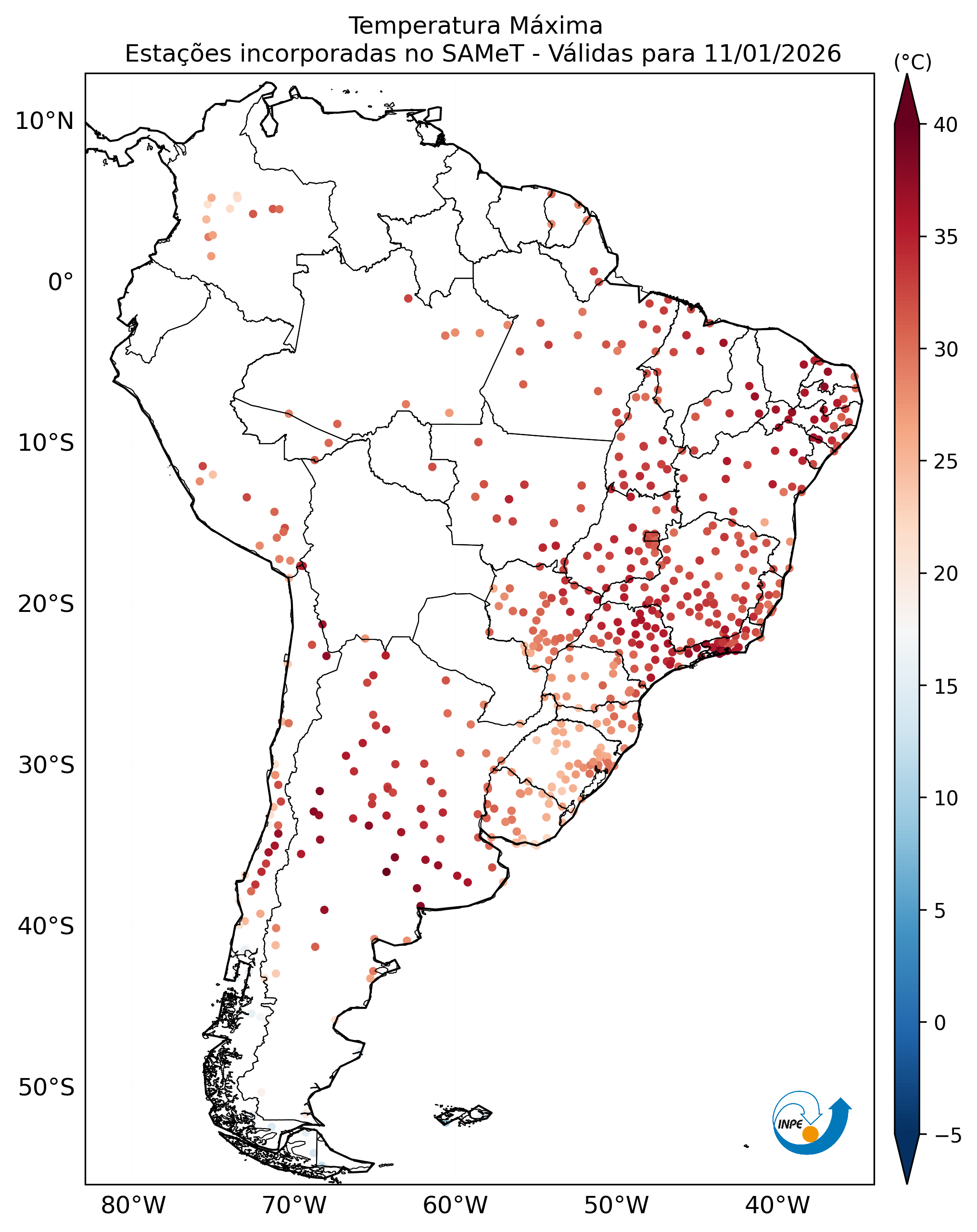 Mapa CPTEC TMAX_OBS
