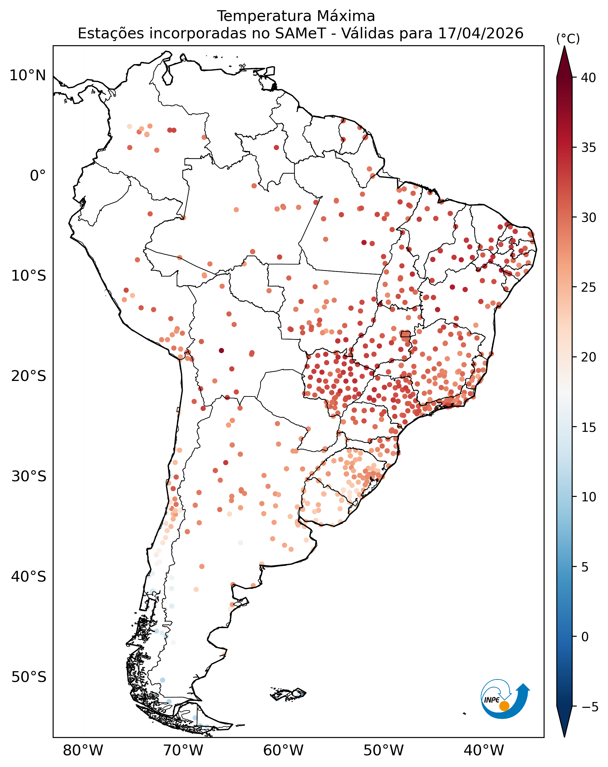 Mapa CPTEC TMAX_OBS