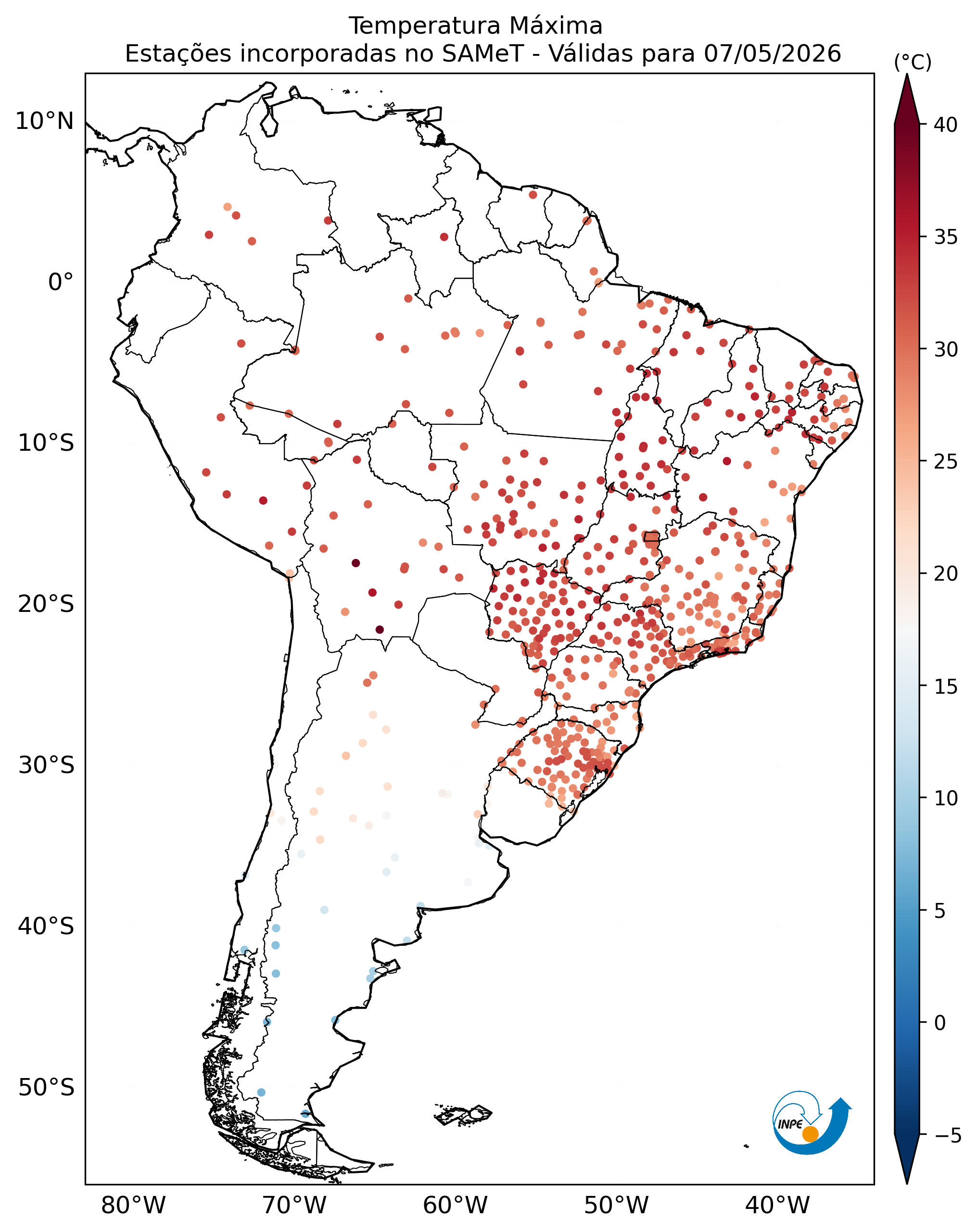 Mapa CPTEC TMAX_OBS