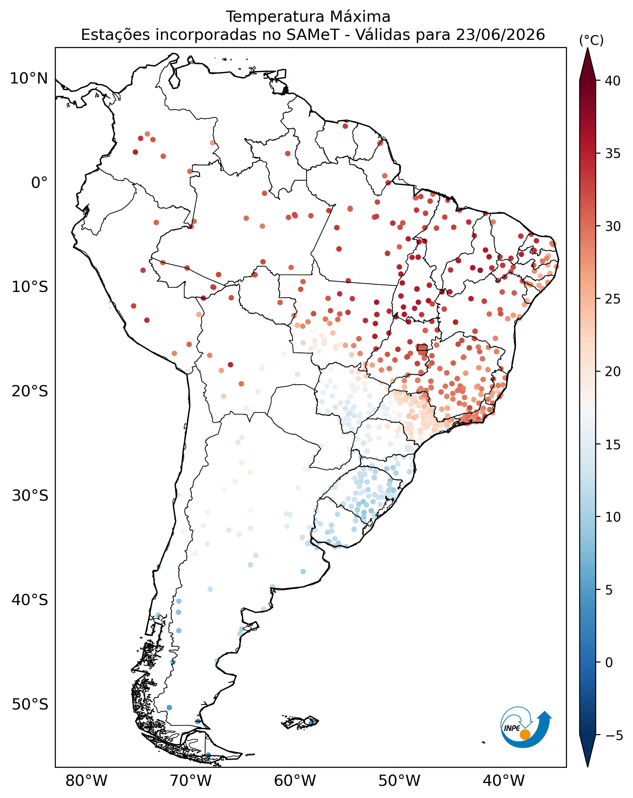 Mapa CPTEC TMAX_OBS