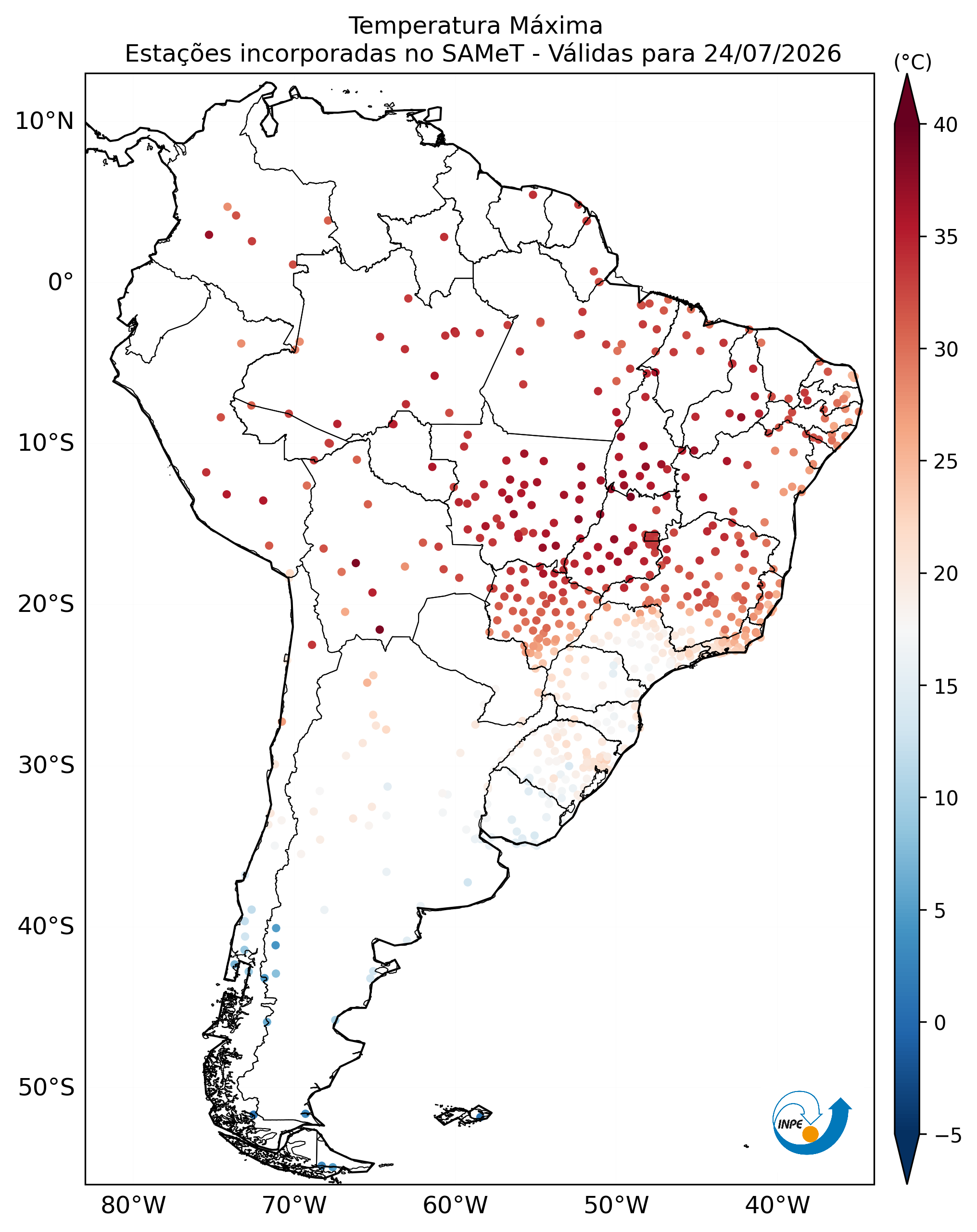Mapa CPTEC TMAX_OBS