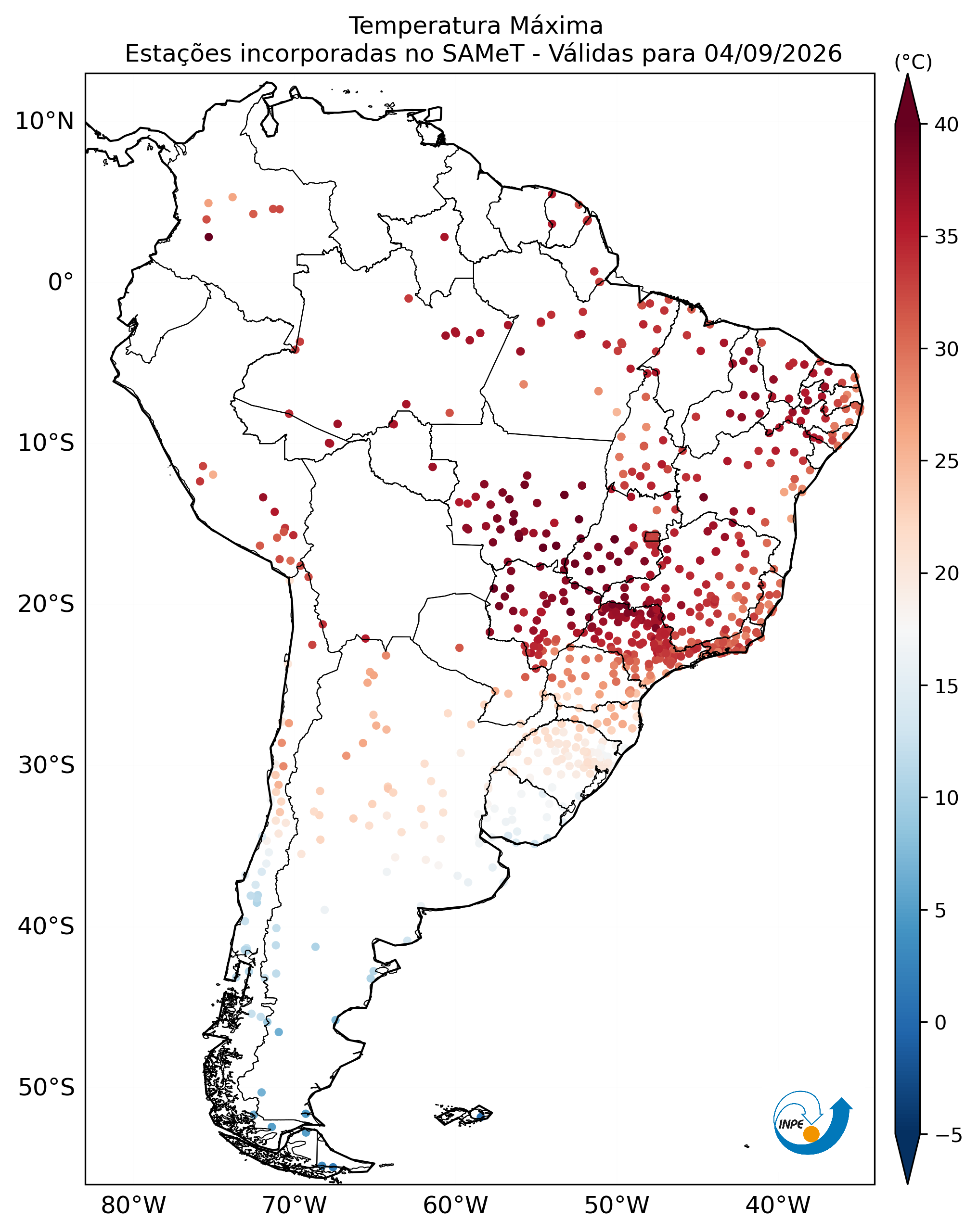 Mapa CPTEC TMAX_OBS