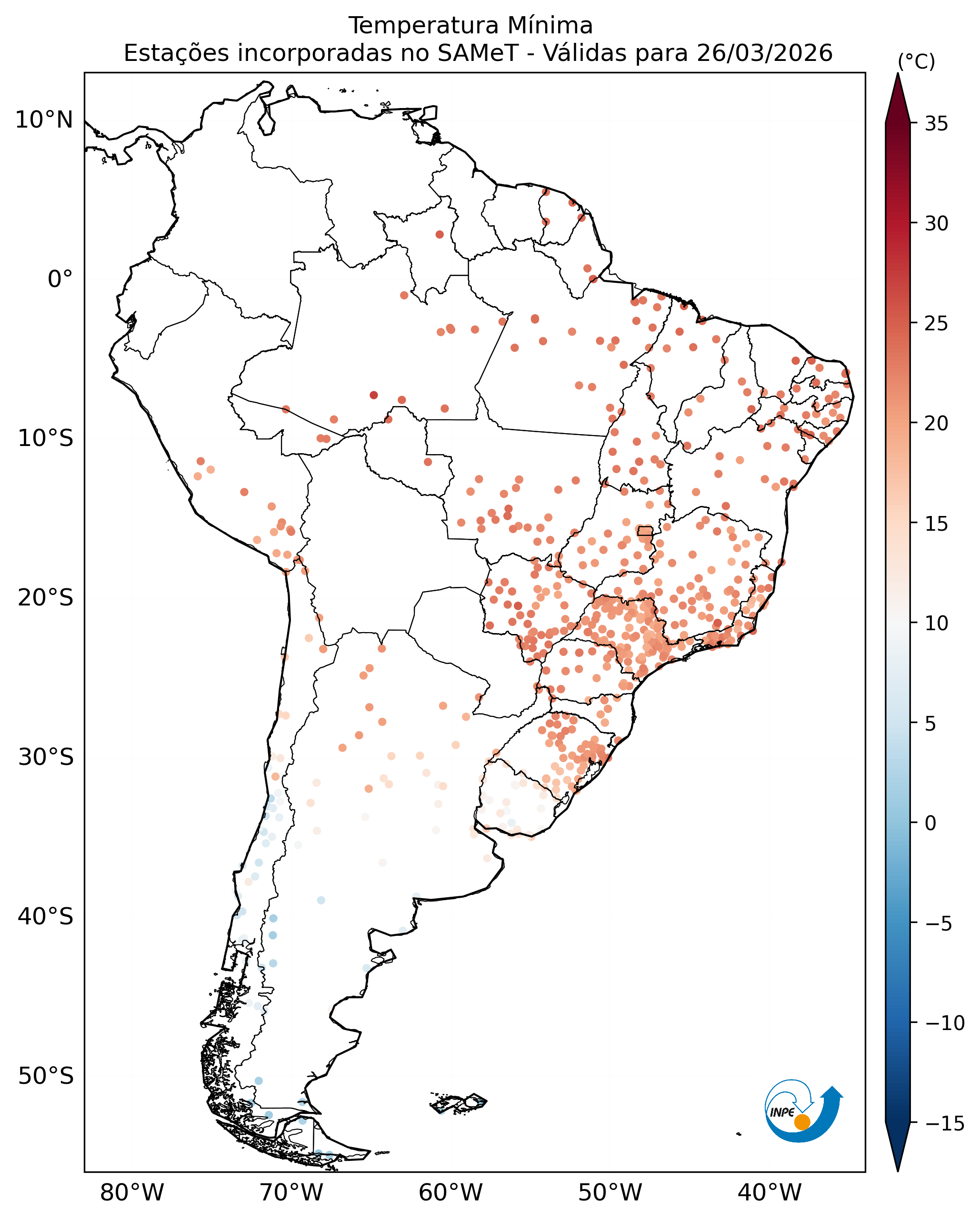 Mapa CPTEC TMIN_OBS