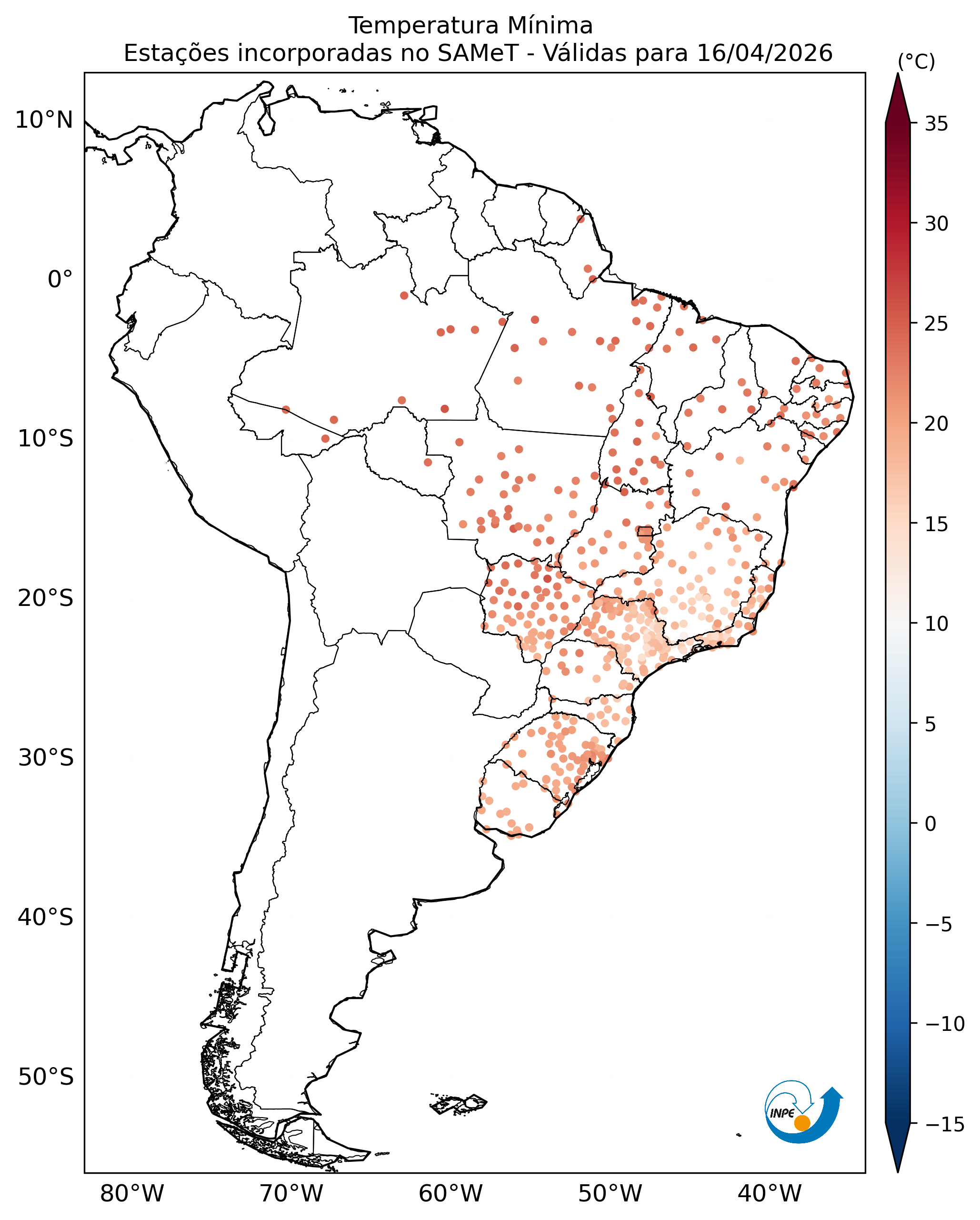 Mapa CPTEC TMIN_OBS