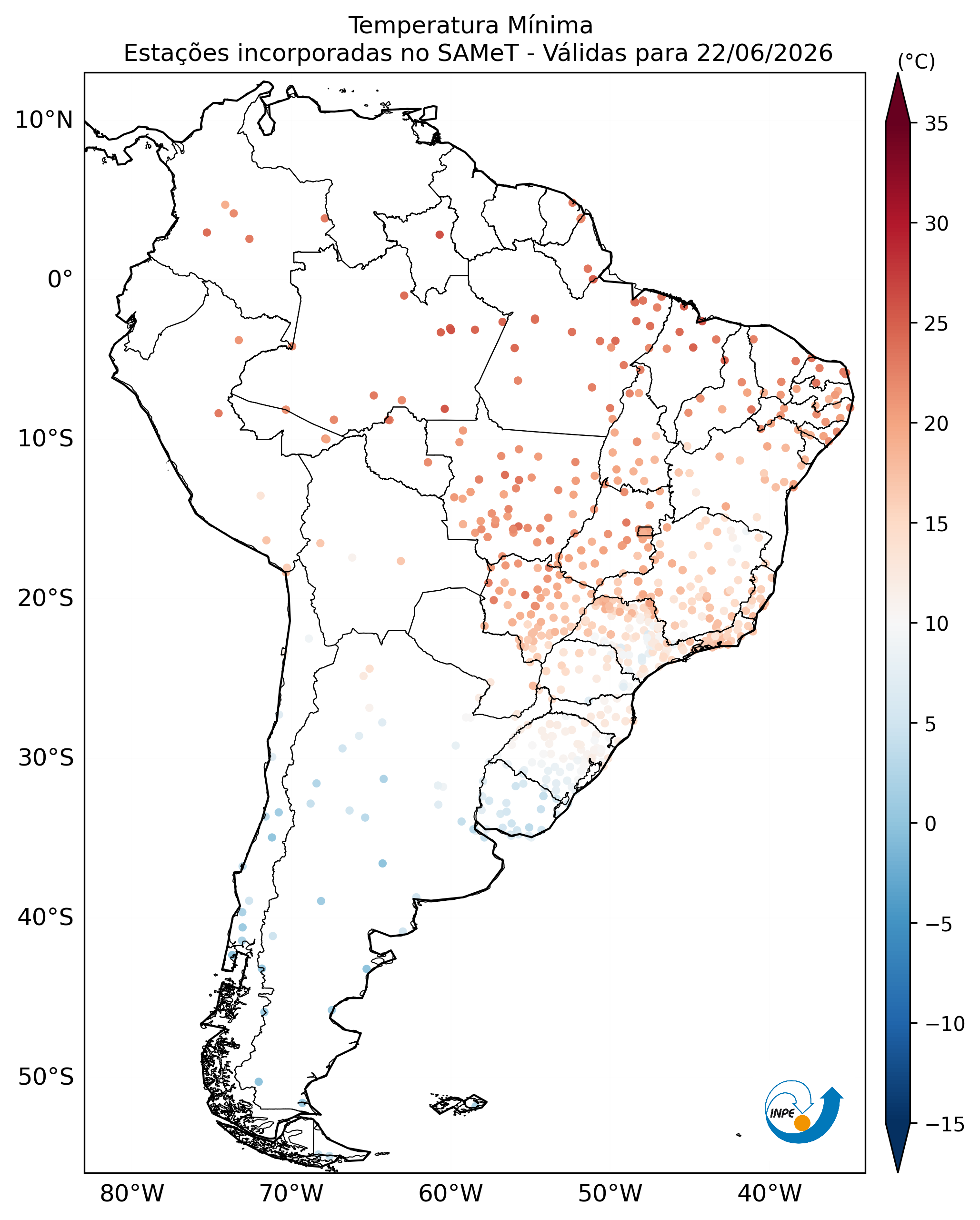 Mapa CPTEC TMIN_OBS