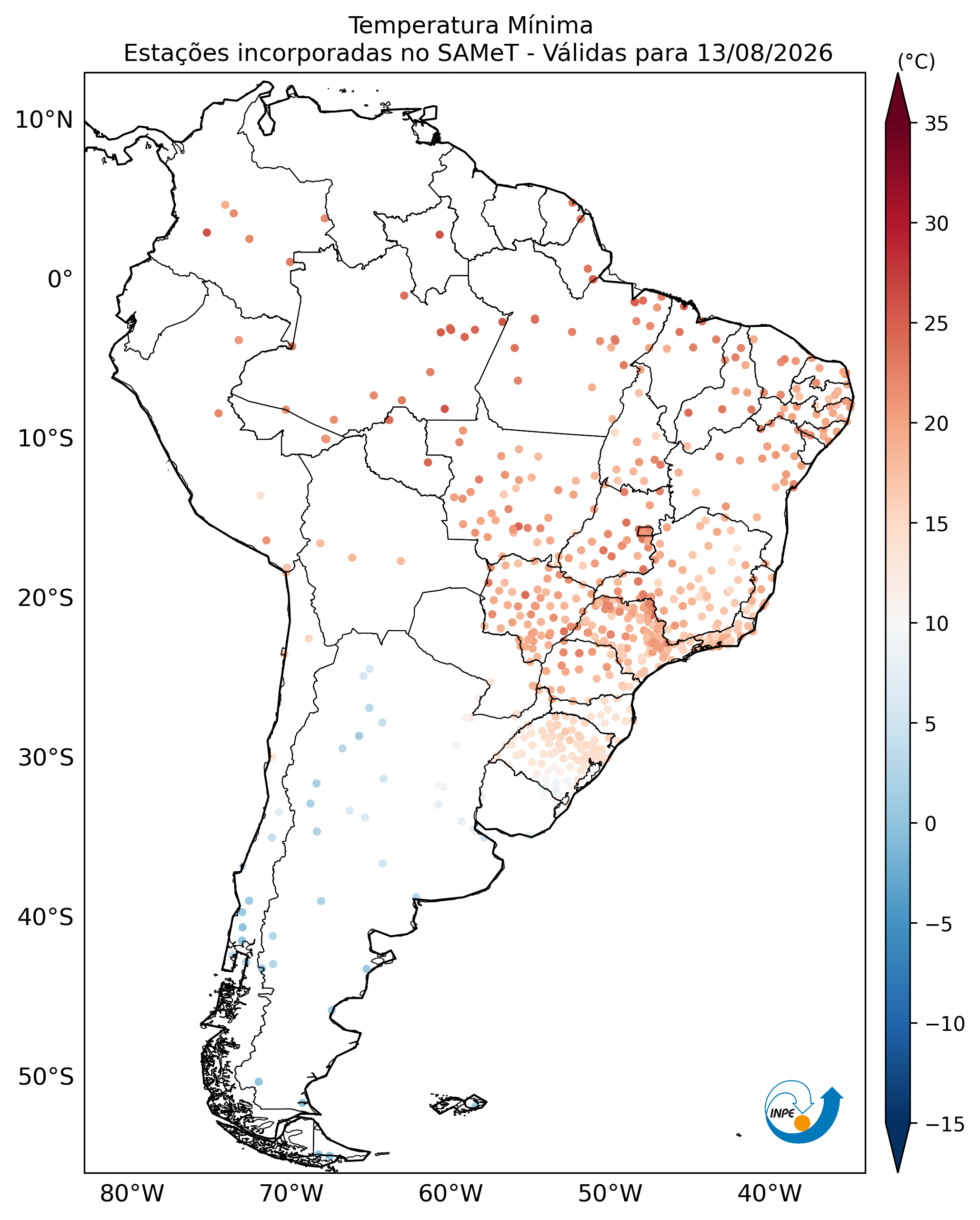Mapa CPTEC TMIN_OBS
