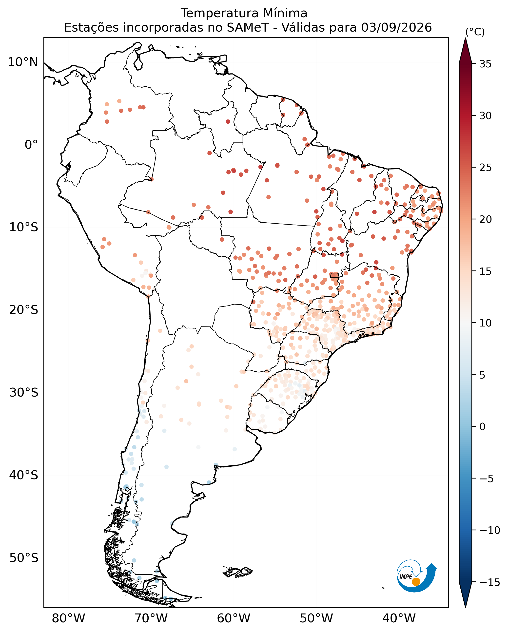 Mapa CPTEC TMIN_OBS